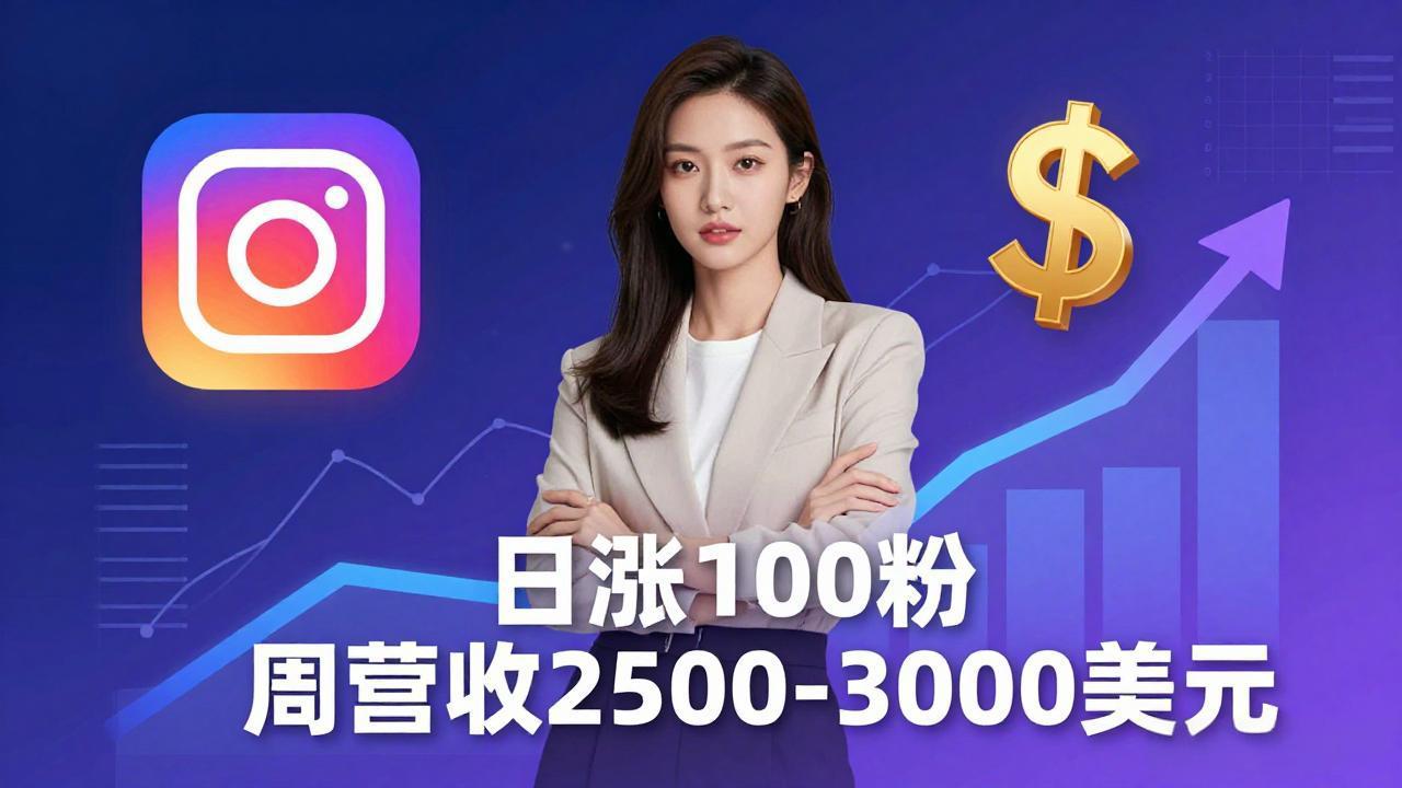 想做数字产品？Sheri亲授：日涨100粉、每周2500至3000美元的营收，Instagram躺着赚-龙部落