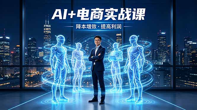 AI+电商实战课，1人+N个AI 智能体，把SOP变AI员工，实现降本增效提高利润-龙部落