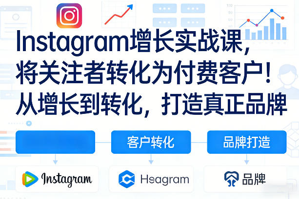 Instagram增长实战课,将关注者转化为付费客户!从增长到转化,打造真正品牌(双语字幕)-龙部落