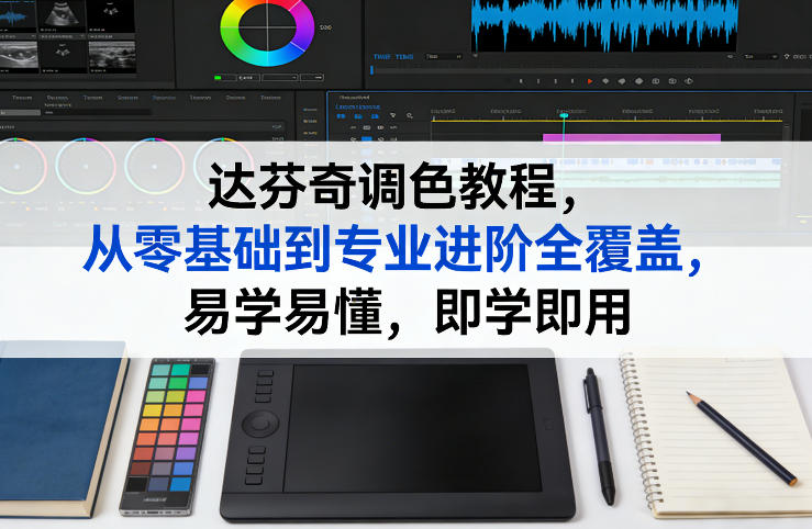 达芬奇调色教程，从零基础到专业进阶全覆盖，易学易懂，即学即用-龙部落