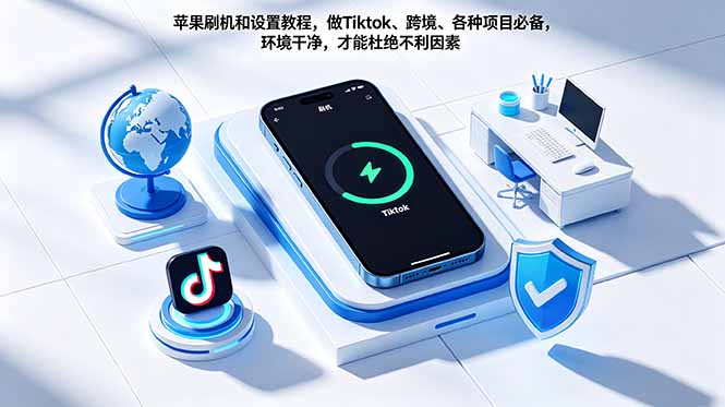 苹果刷机和设置教程，做Tiktok、跨境、各种项目必备，环境干净，才能杜绝不利因素-龙部落
