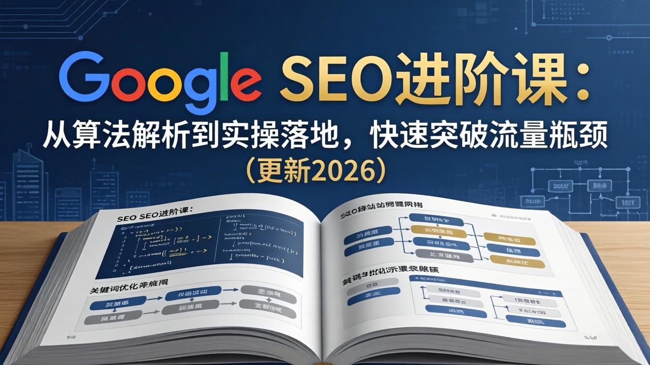 Google SEO进阶课：从算法解析到实操落地，快速突破流量瓶颈(更新2026-龙部落