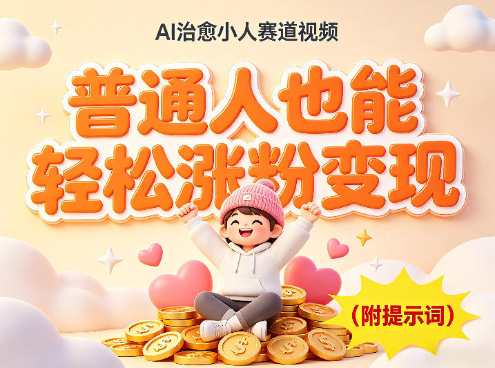 AI治愈小人赛道视频，普通人也能轻松涨粉变现，实操教学（附完整提示词）-龙部落