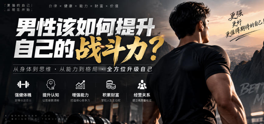 付费文章：男性该如何提升自己的战斗力？-龙部落