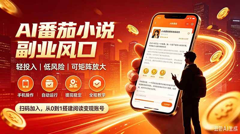 (20277期)AI番茄全自动挂机|24小时躺赚副业,轻投入|低风险|可矩阵放大-龙部落