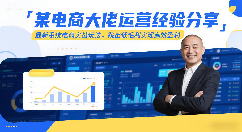 某电商大佬运营经验分享，最新系统电商实战玩法，跳出低毛利实现高效盈利（更新）-龙部落