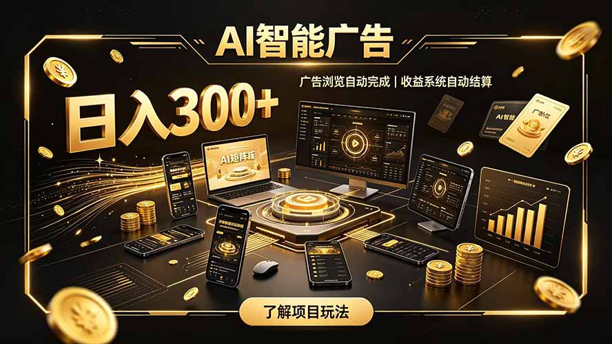 自研 AI 系统｜轻资产起步｜长期稳定收益｜宝妈 上班族轻轻松松日入300+-龙部落