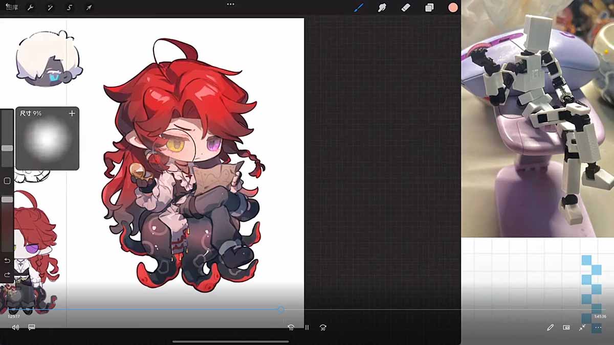 零基础学Q版立绘:从头身比例到服装细化,掌握让角色又可爱又有设计感的核心技法-龙部落