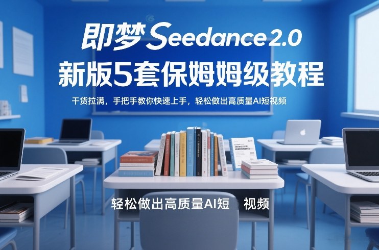 即梦Seedance2.0新版5套保姆级教程，干货拉满，手把手教你快速上手，轻松做出高质量AI短视频-龙部落