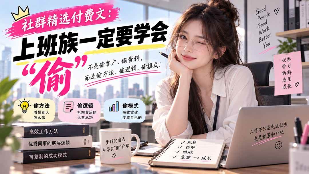（20423期）社群精选付费文：上班族一定要学会“偷“-龙部落