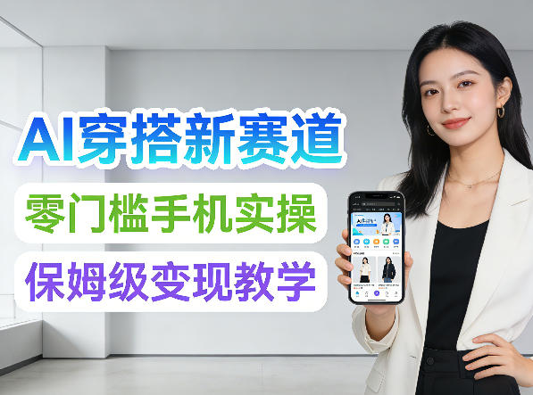 2026年AI穿搭新赛道，零门槛手机实操，保姆级变现教学-龙部落