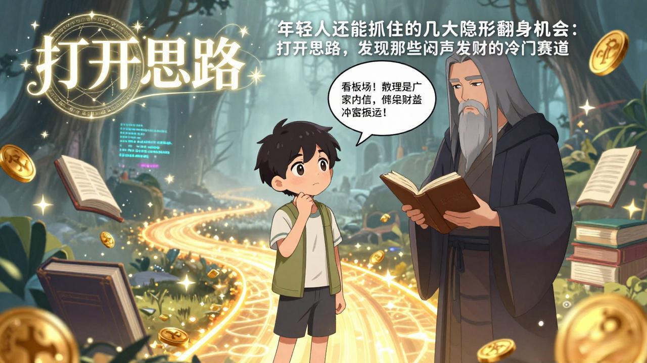 付费文1+2：年轻人还能抓住的几大隐形翻身机会：打开思路，发现那些闷声发财的冷门赛道-龙部落