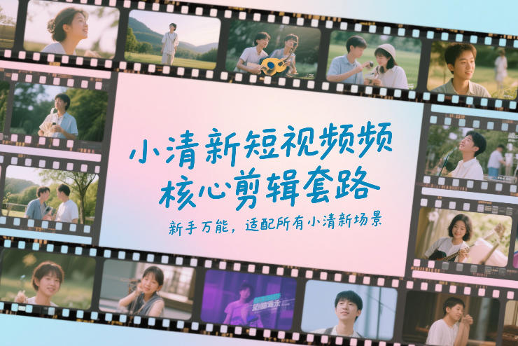 小清新短视频核心剪辑套路，新手万能，适配所有小清新场景-龙部落