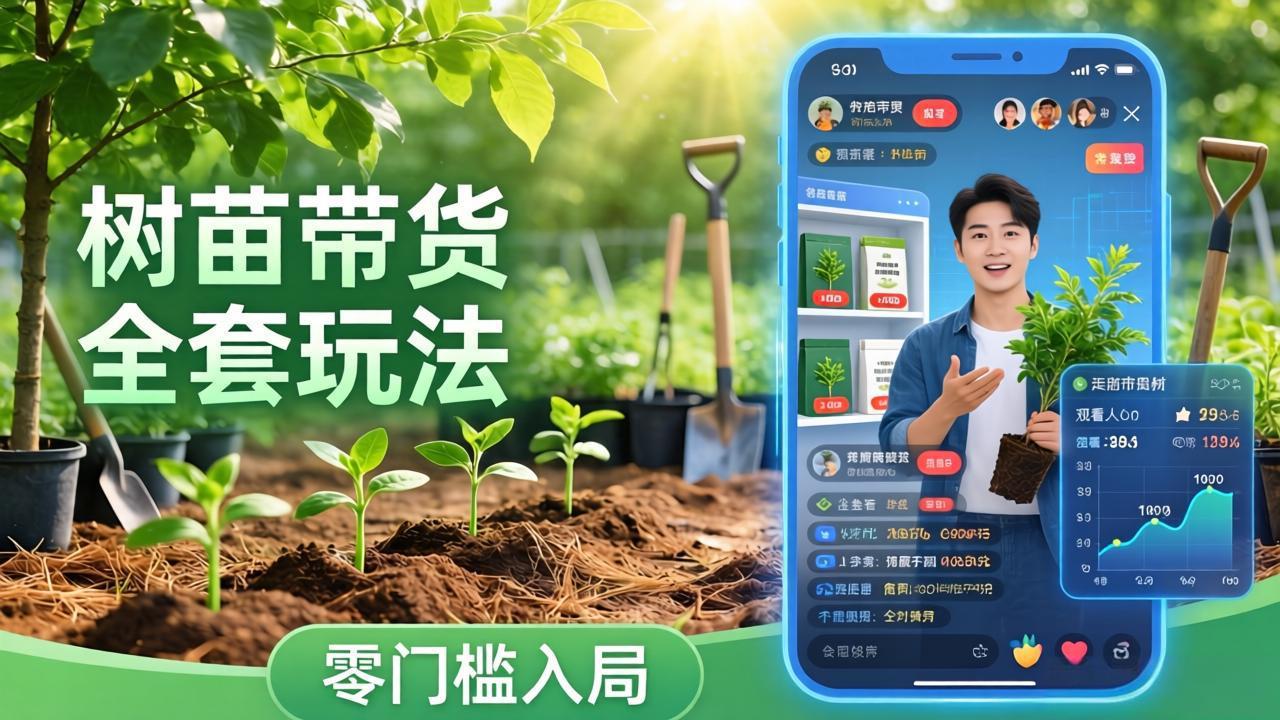 视频号AI树苗带货全套玩法：零门槛入局，掌握豆包、千问等AI工具制作树苗视频的全套流程-龙部落