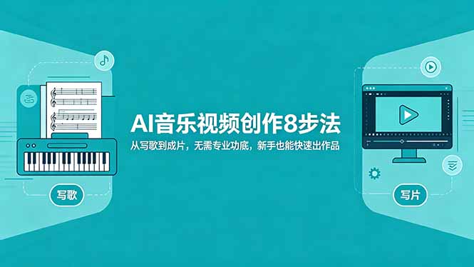 AI音乐视频创作8步法：从写歌到成片，无需专业功底，新手也能快速出作品-龙部落