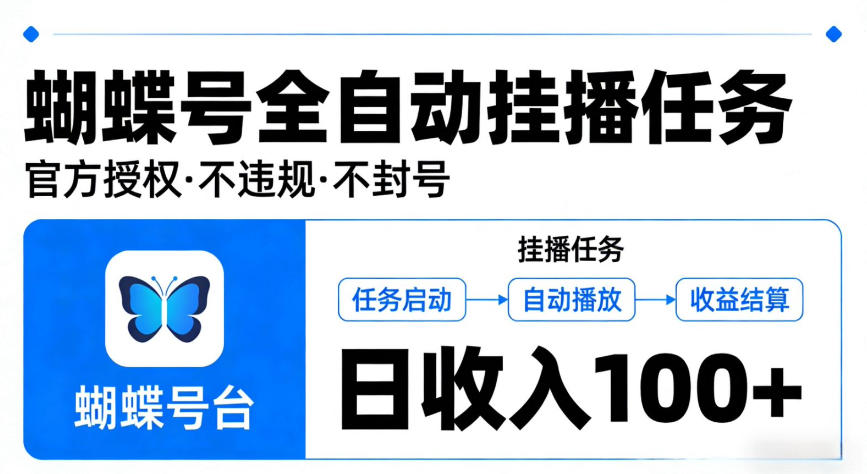 视频号全自动挂播任务，官方授权不违规不封号，日收入100+【揭秘】-龙部落