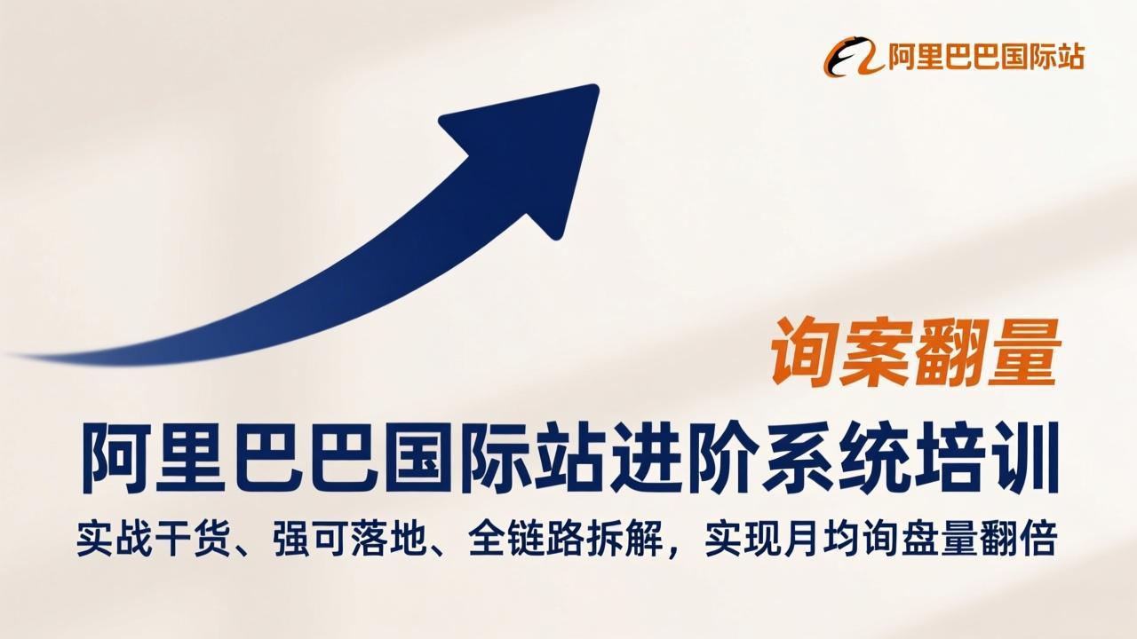 阿里巴巴国际站进阶系统培训，实战干货、强可落地、全链路拆解，实现月均询盘量翻倍-龙部落