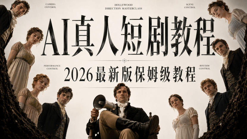AI真人短剧制作全流程,AI视频大佬专为零基础研制的AI短剧教程,保姆级教程,新手一学就会!-龙部落