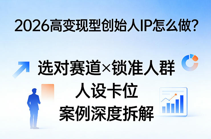 2026高变现型创始人IP怎么做？选对赛道×锁准人群×人设卡位×案例深度拆解-龙部落