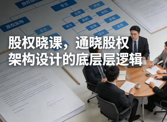 股权晓课，通晓股权架构设计的底层逻辑-龙部落