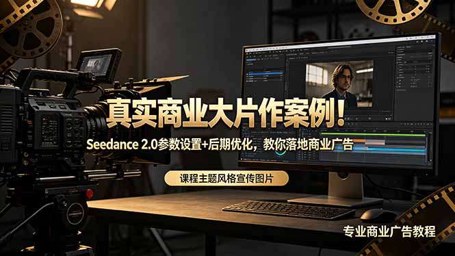 真实商业大片作案例!Seedance 2.0参数设置+后期优化,教你落地商业广告-龙部落