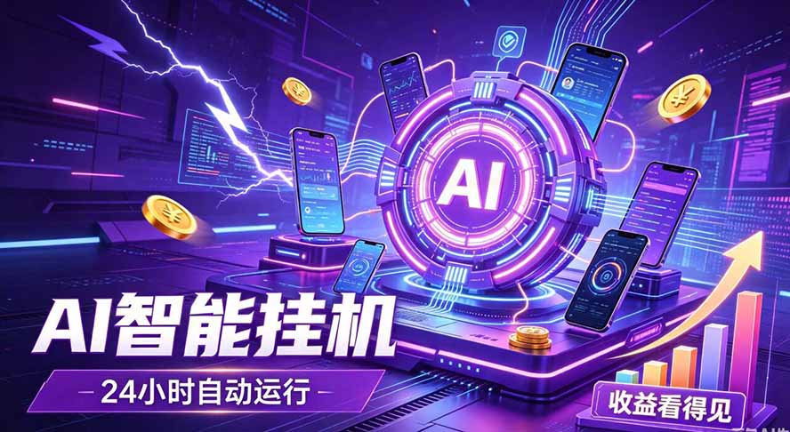 AI智能广告挂机，躺赚新模式 设备托管运行，解放双手持续变现-龙部落