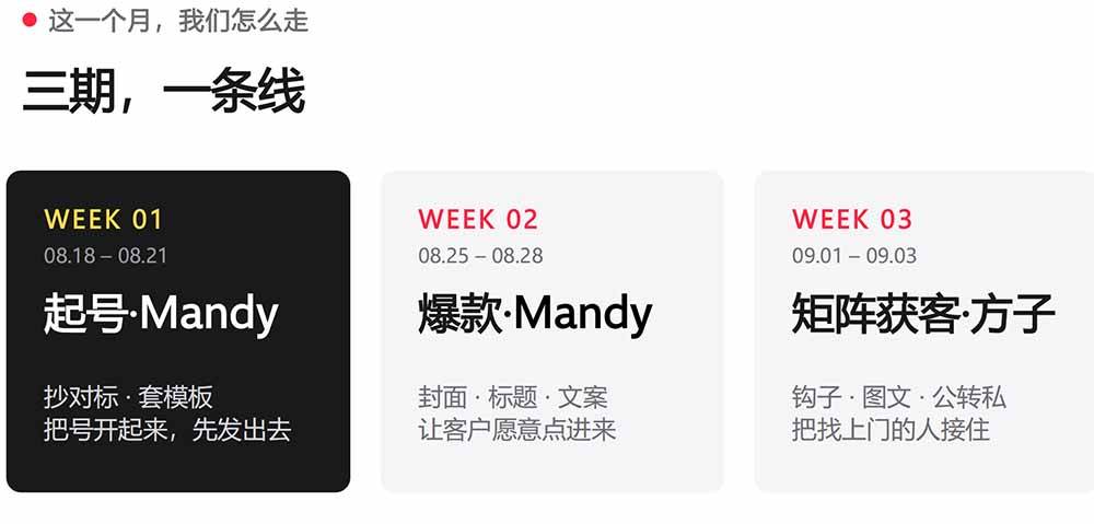 （20237期）AI+小红书变现2026实战营-9月：Mandy起号爆款+方子矩阵获客，掌握封面文案、图文钩子与私域转化完整方法体系-龙部落