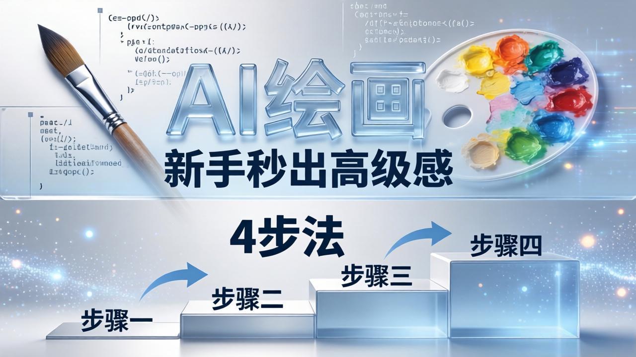 AI绘画入门别再硬磕了！即梦4步法：万能提示词公式+BRTR框架，新手秒出高级感-龙部落