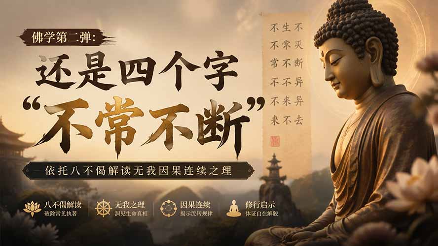 付费文章：佛学第二弹：还是四个字“不常不断”依托八不偈解读无我因果连续之理-龙部落