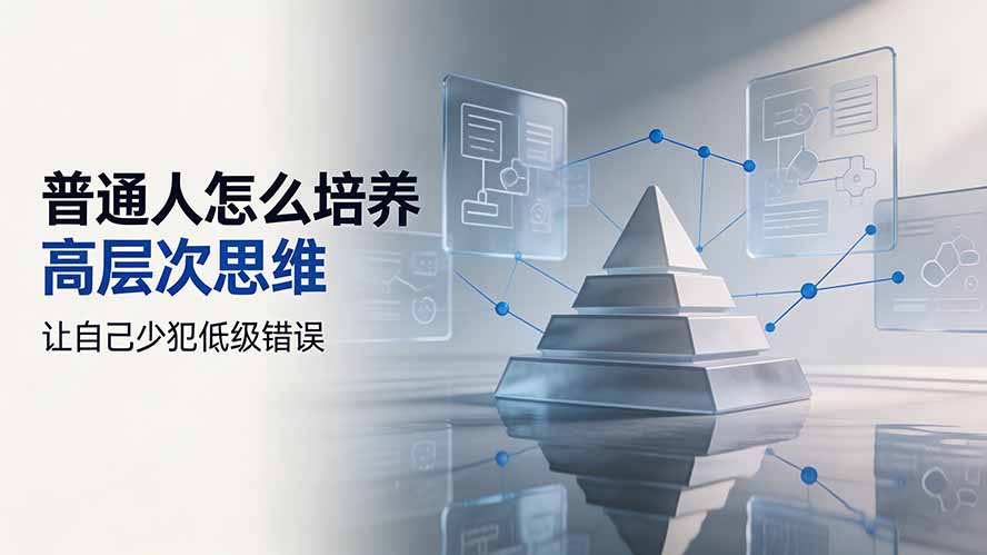 付费文章:普通人怎么培养高层次思维,让自己少犯低级错误-龙部落
