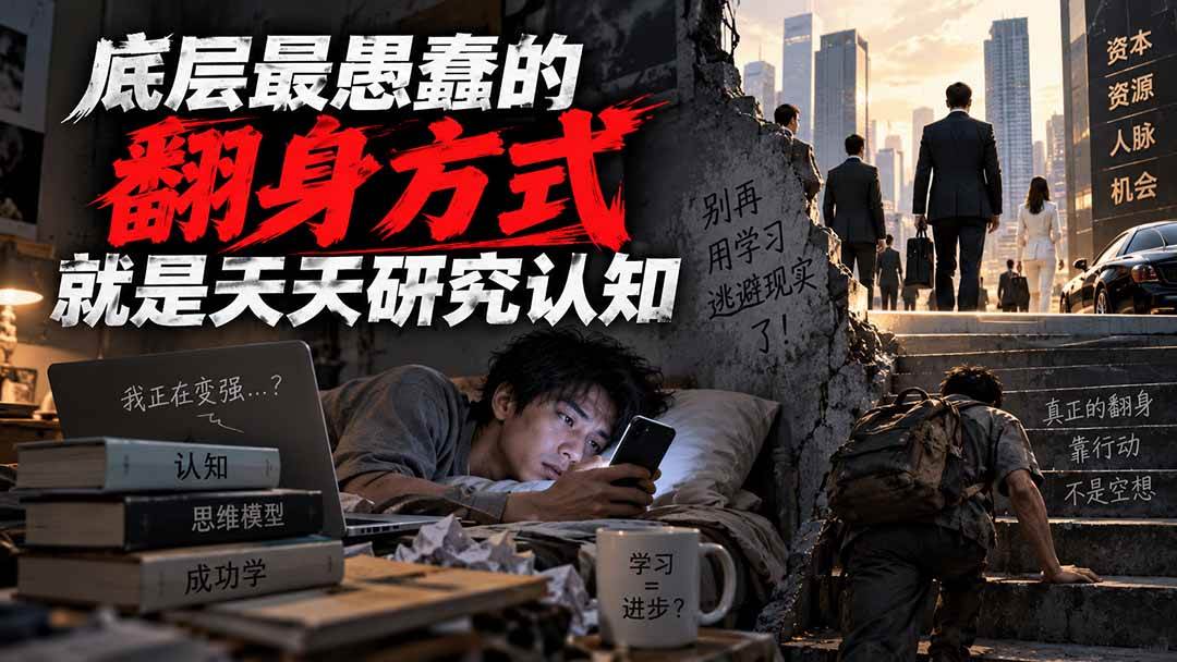 （20383期）付费文章：底层最愚蠢的翻身方式就是天天研究认知-龙部落