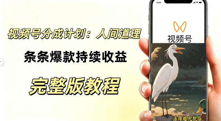 视频号新玩法之AI动漫画风励志视频,不用会画画、不用拍摄,持续化收益,详细拆解-龙部落