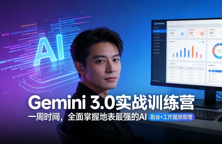 Gemini 3.0实战训练营，一周时间，全面掌握地表最强的AI，副业+工作提效倍增（更新）-龙部落