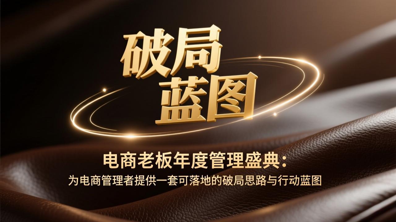 电商老板年度管理盛典：为电商管理者提供一套可落地的破局思路与行动蓝图-龙部落
