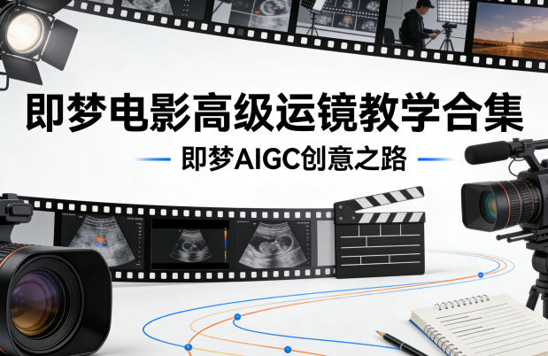 即梦电影高级运镜教学合集，即梦AIGC创意之路-龙部落