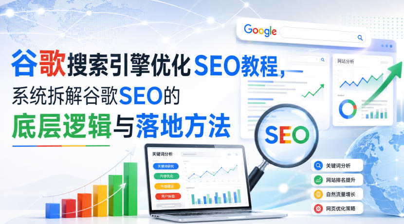 小白新君SEO·谷歌搜索引擎优化SEO教程，系统拆解谷歌SEO的底层逻辑与落地方法（部分更新2026）-龙部落