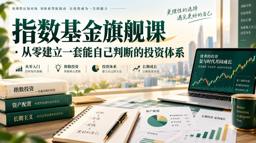指数基金旗舰课·从零建立一套能自己判断的投zi体系-龙部落