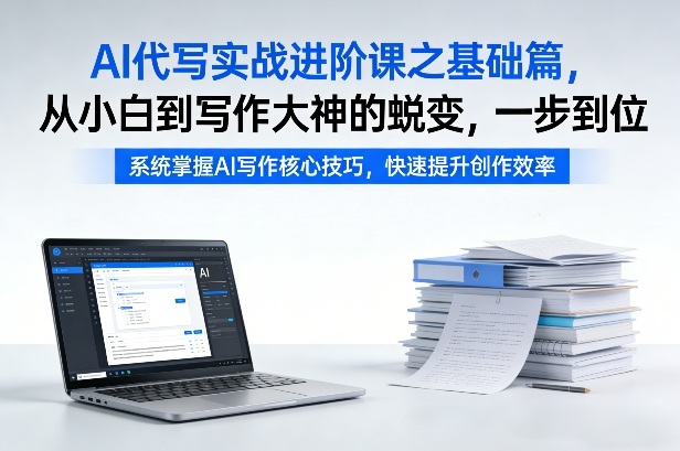 AI代写实战进阶课之基础篇，从小白到写作大神的蜕变，一步到位【揭秘】-龙部落