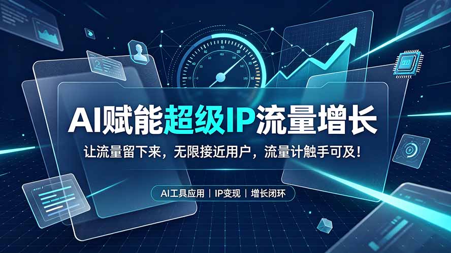 AI赋能超级IP流量增长:让流量留下来,无限接近用户,流量计触手可及!-龙部落