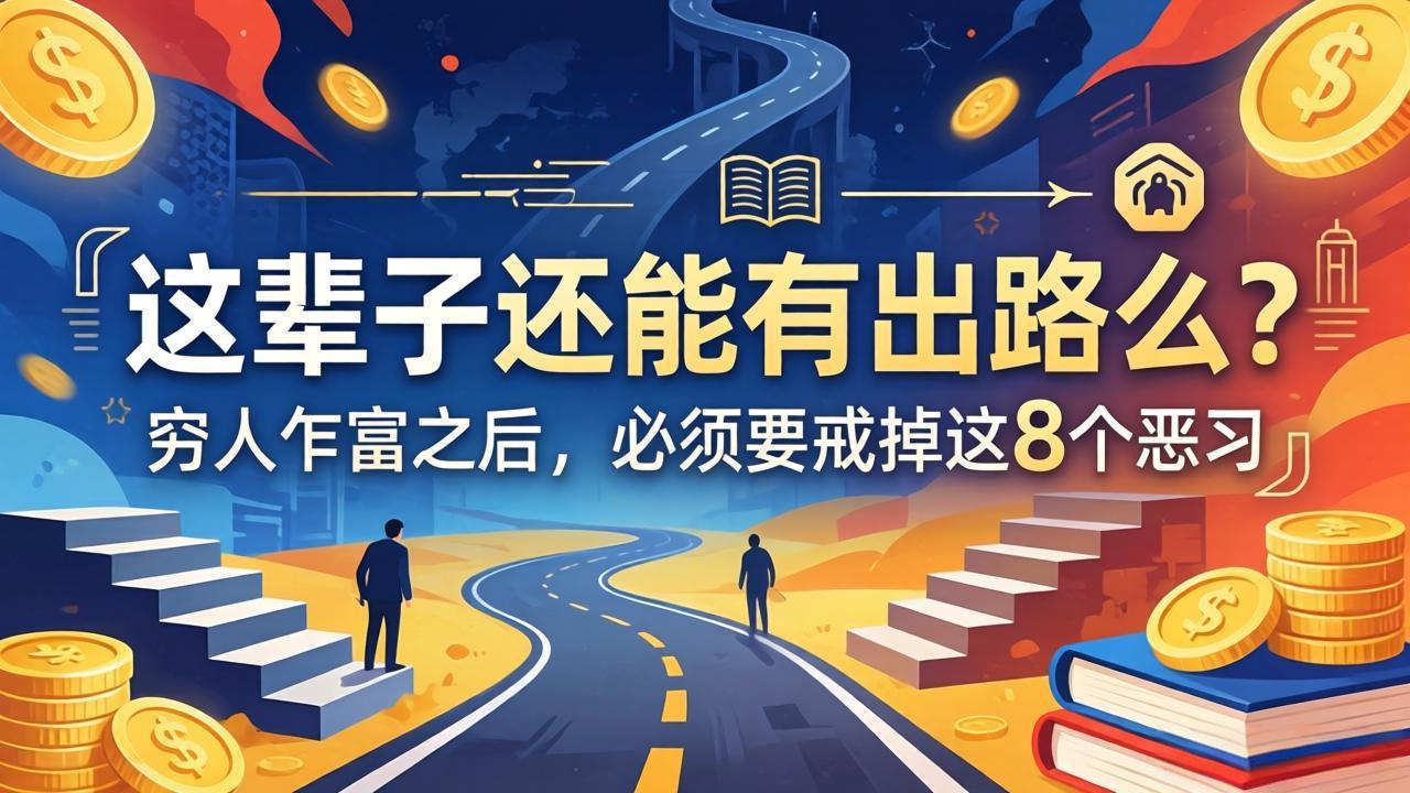 关于人生两篇付费文章【这辈子还能有出路么？】【穷人乍富之后，必须要戒掉这8个恶习】-龙部落