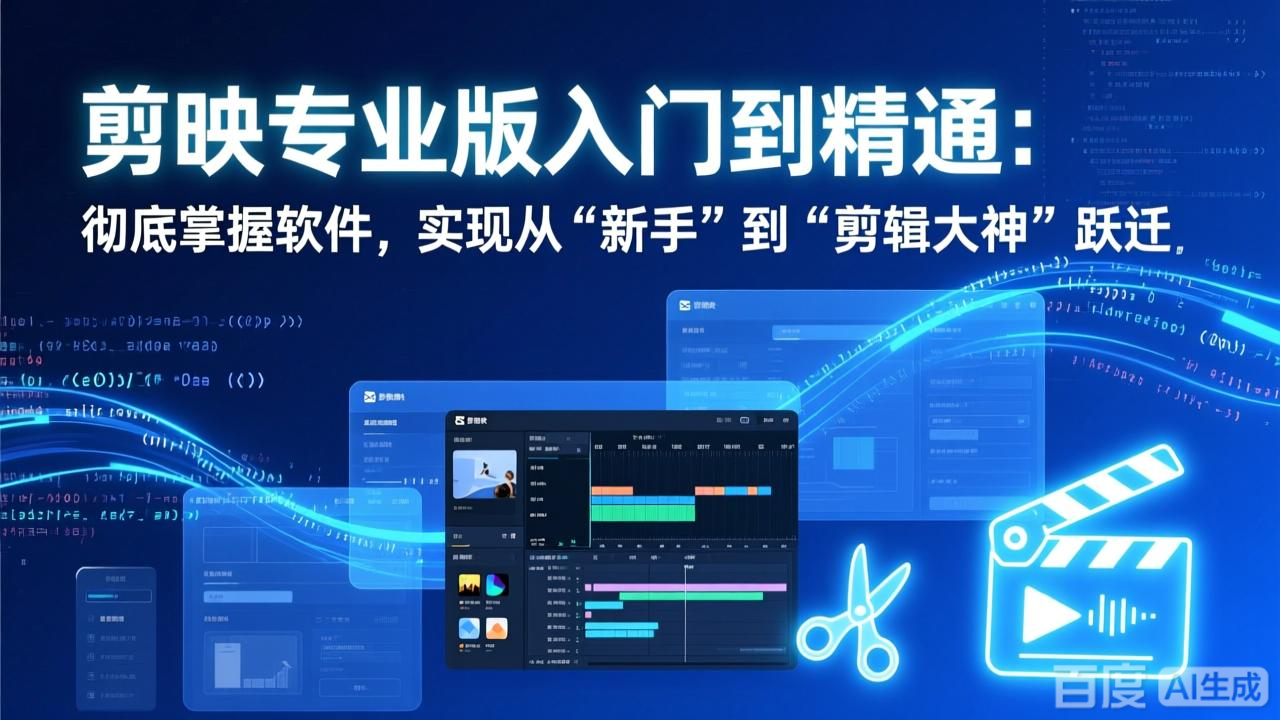 剪映专业版入门到精通：彻底掌握软件，实现从“新手”到“剪辑大神”跃迁-龙部落